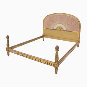 Vintage Gilded Wood Double Bed