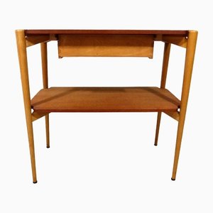 Console Table in Teak and Beech, 1950s