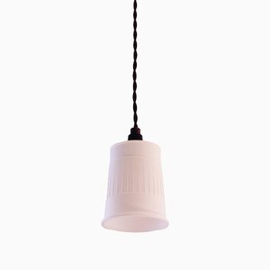 Noodle Calm Suspension Light with Upcycled Plastic Lampshade by One Foot Taller