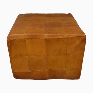 Patchwork Leather Pouf from de Sede, 1970s