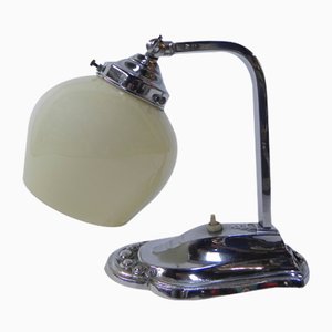 Art Deco Desk Lamp with Adjustable Shade, 1930s