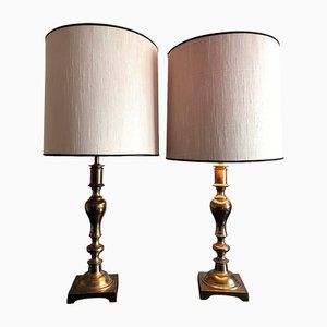 Large Brass Table Lamps from Stiffel, 1960s, Set of 2