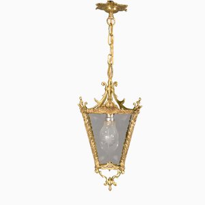 Lanterne Louis XVI en Laiton, France, 1900s