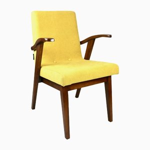 Vintage Yellow Easy Chair attributed to Mieczyslaw Puchala, 1970s