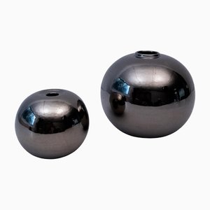 Sphere Vases by Sergio Asti for Gabbianelli, Italy, 1960s, Set of 2