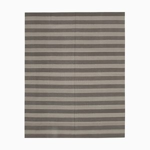 Tapis Dhurrie Vintage Marron, 2000s