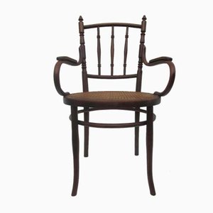 Austrian Bentwood & Cane Armchair from Josef Hofmann, 1900s