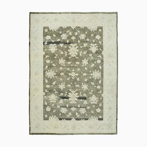 Vintage Turkish Beige Oushak Rug