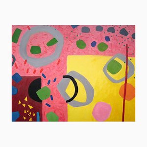Phillip Alder, Yellow Edge, Circus, 2018, Peinture à l'Huile