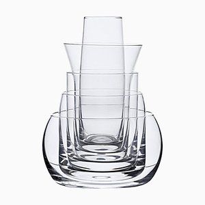 Five-in-One Glass Vases by Joe Colombo for Karakter, Set of 5