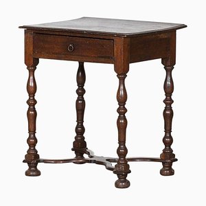 17th Century Oak & Fruitwood Lowboy Side Table from William & Mary, 1690s