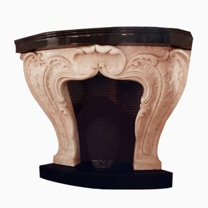 Chimenea de ónice y miel, Bélgica, años 40