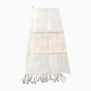 Pale Neutral Hemp Tribal Kilim