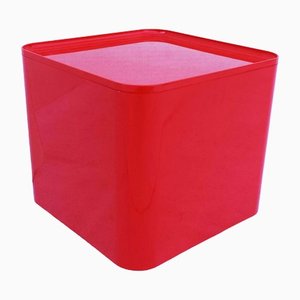 Italian Cube Pouf with Dime Model Cushion by Marcello Siard for Longato, 1960s