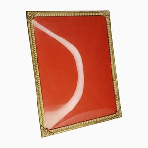 Danish Picture Frame in Glass & Brass by Jyden for Ramme Fabriken, 1930s