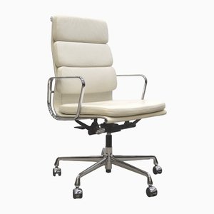 White EA219 Soft Pad Office Chair by Charles & Ray Eames for Vitra, 2000s