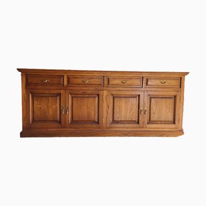 Console Vintage en Bois avec Tiroirs et Portes