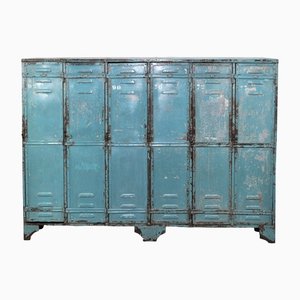 Antique French Industrial Locker, 1900s