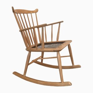 Rocking Chair Mid-Century par Børge Mogensen pour FDB Furniture, 1960s