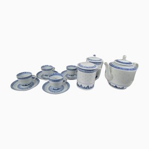Chinese Porcelain Tea Service, Set of 14