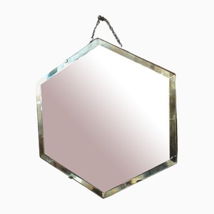 Vintage Hexagonal Mirror, 1950s