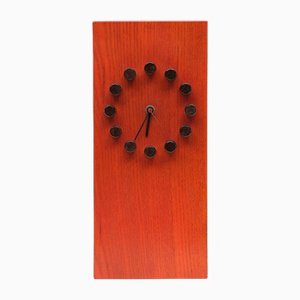 Dutch Wooden Table Clock, 1975