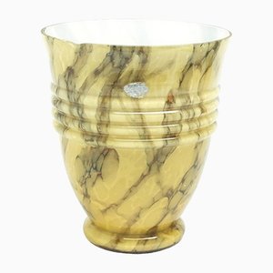 Art Deco Glass Vase, Belgium, 1930s
