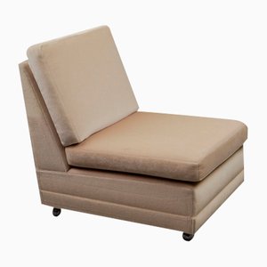 Sillón francés de terciopelo de Airbone, años 70