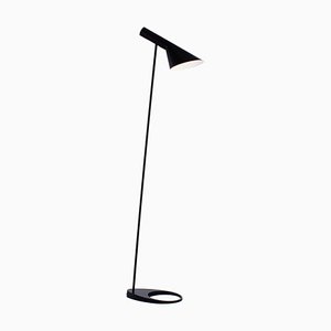 Schwarze Visor Stehlampe von Arne Jacobsen für Louis Poulsen