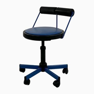 Electric Blue Desk Chair from Bieffeplast, 1980s