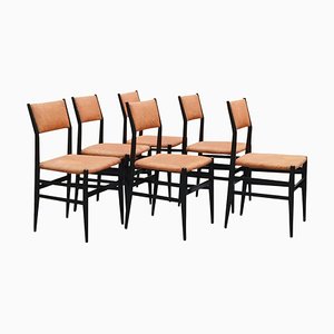 Legger Dining Chairs by Gio Ponti for Cassina, 1950, Set of 6