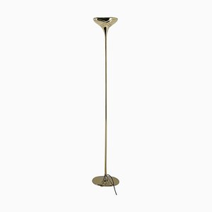 Italian Brass Torchiere Floor Lamp, 1970s