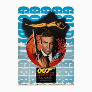 James Bond Goldfinger Original Vintage Filmposter, Japanisch, 1971