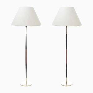 Mid-Century Modern Scandinavian Floor Lamps, 1960s, Set of 2