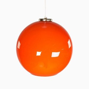 Orange Glass Pendant, 1960s
