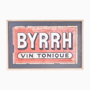Cartel publicitario de zinc de Byrrh, años 30