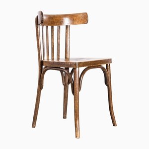 Dark Oak Bentwood Dining Chairs from Luterma, 1950s, Set of 8