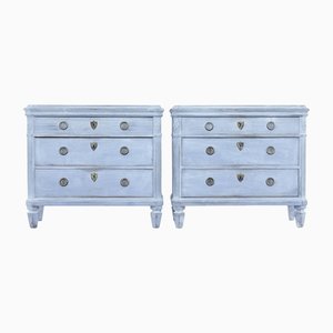 19th Century Swedish Painted Commodes, Set of 2