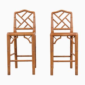 Faux Bamboo Children Chairs, 1960s, Set of 2