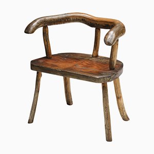 Scandinavian Wabi Sabi Sculptural Chair, 1940s