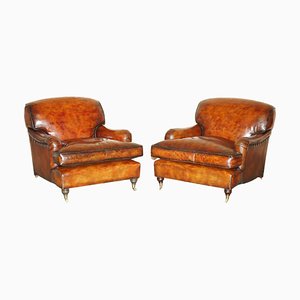 Leather Chairs by Howard George Smith, Set of 2