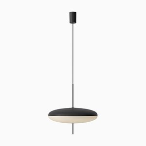 Model 2065 Lamp with Black White Diffuser and Black Hardware by Gino Sarfatti for Astep