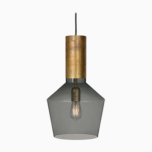 Fenomen Widh Smoked Glass Ceiling Lamp by Sabina Grubbeson for Konsthantverk