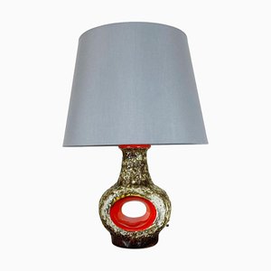 Fat Lava Keramik Tischlampe von Dümler und Breiden, 1960er