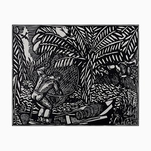 Raoul Dufy, La Pêche (#1B), 1910, Woodcut Print
