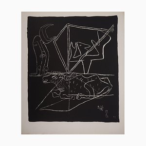 Le Corbusier, Surrealist Dream of the Bull, 1964, Litografía original