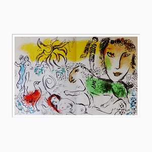 Marc Chagall, Tribute to Marc Chagall, 1973, Original Lithograph