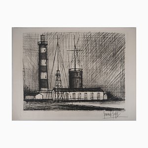 Bernard Buffet, Brittany: The Lighthouse, 20th Century, Original Etching