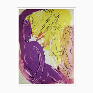 Marc Chagall, Ange du Paradis, 1956, Lithographie Originale