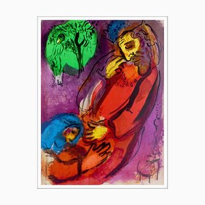 Marc Chagall, David and Absalon, 1956, Litografia originale